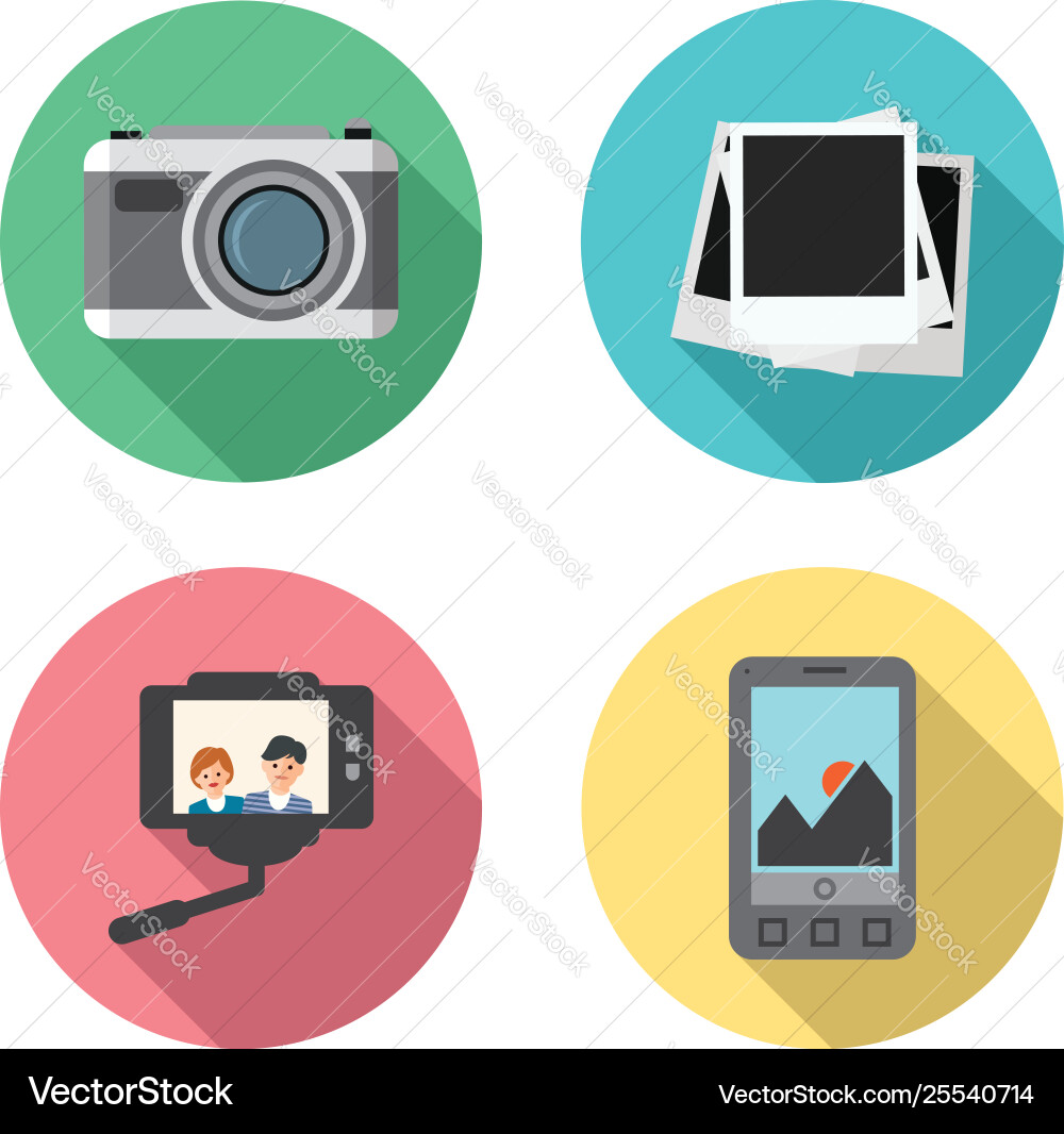 Set photo camera instant frames Set photo camera instant frames vector image