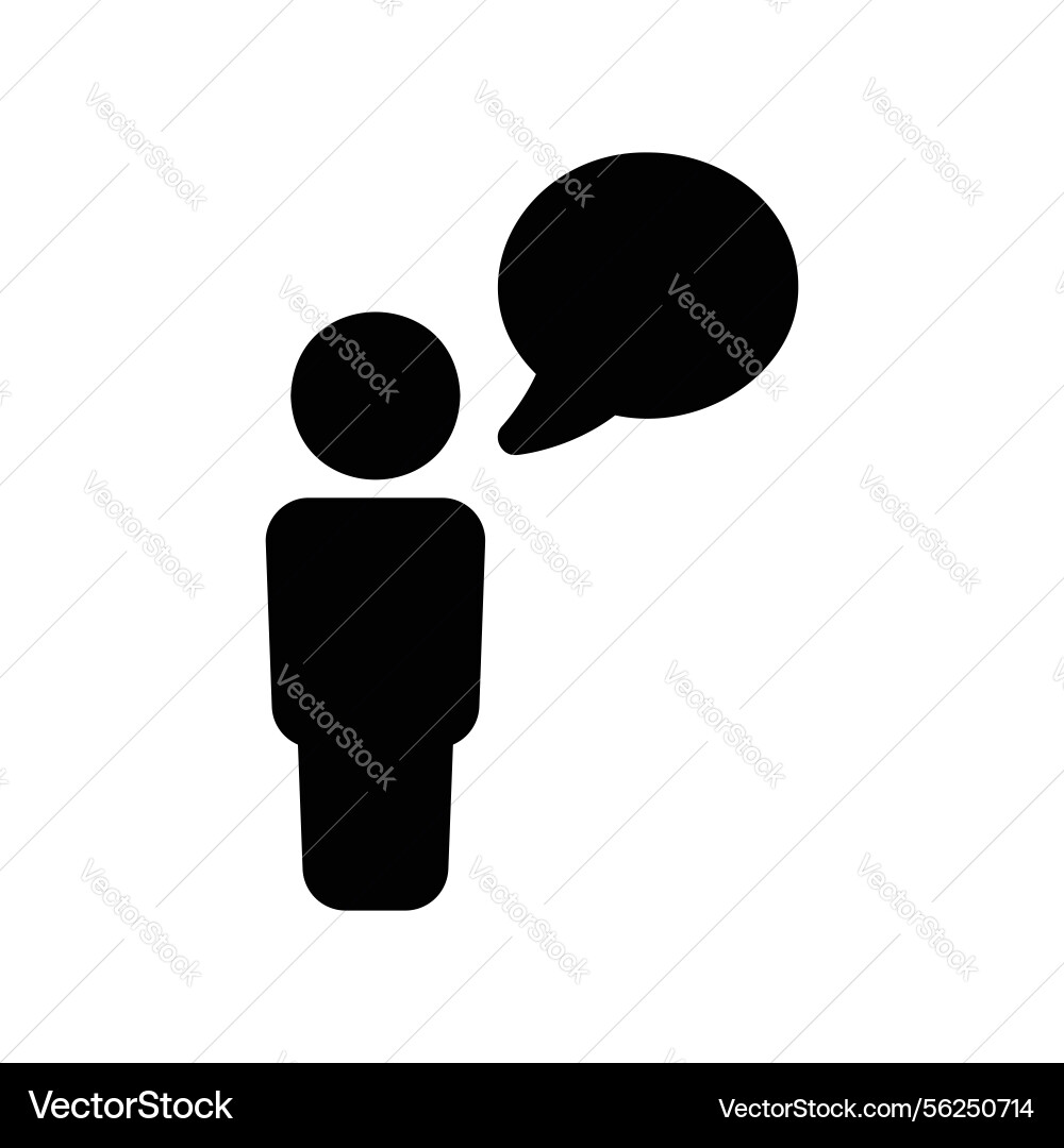 Simple icon showing a person figure with an empty Simple icon showing a person figure with an empty vector image