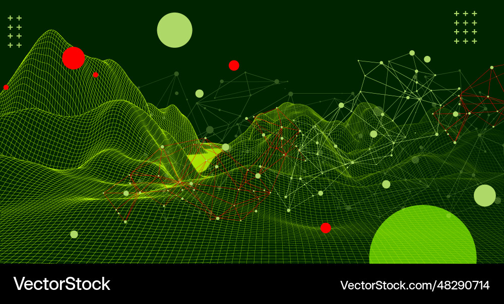 Template for science and technology presentation Template for science and technology presentation vector image