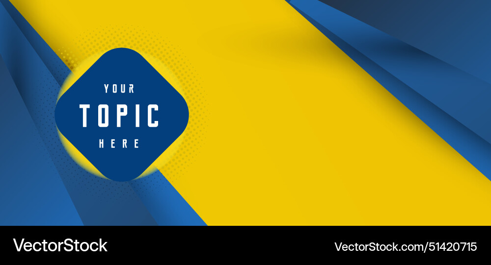 Abstract banner design features a dynamic vector image