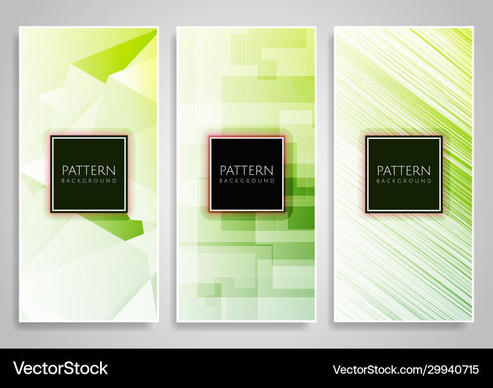Abstract various colorful header set collection vector image