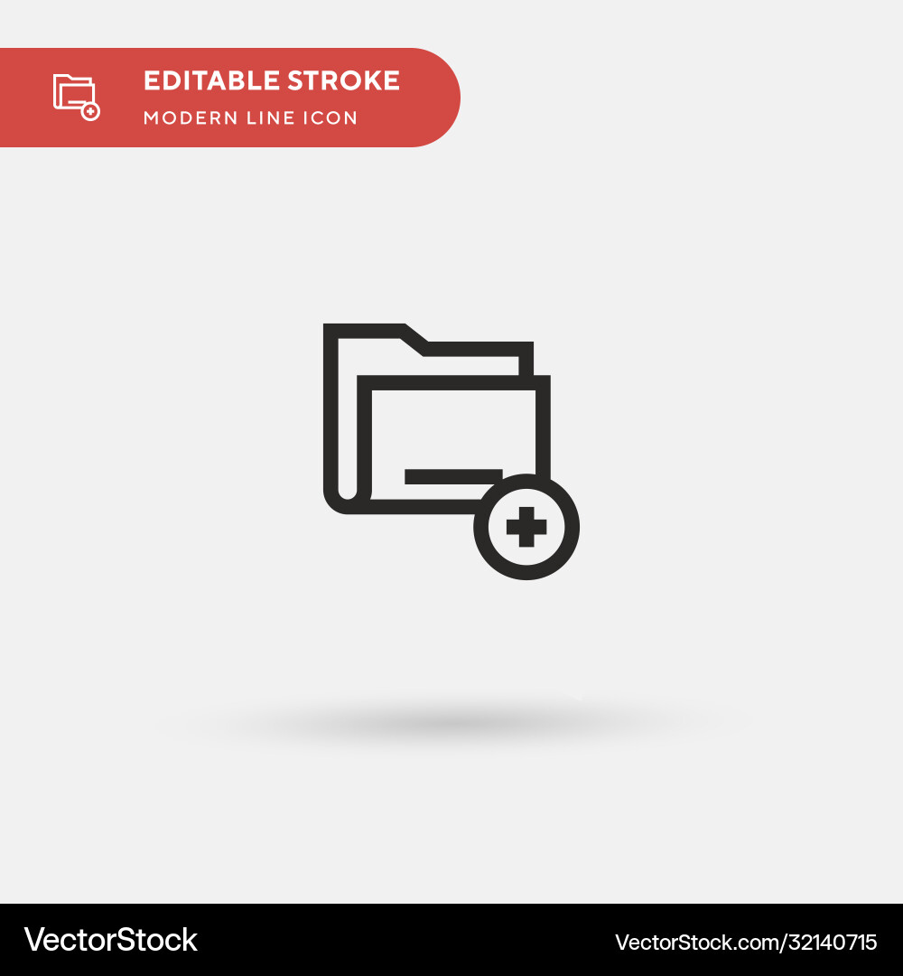 Add folder simple icon symbol vector image