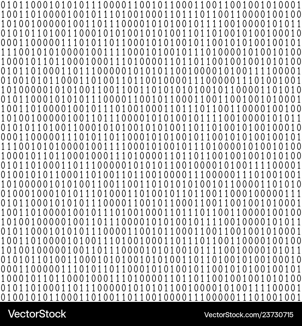 Binary Code Pattern vector image
