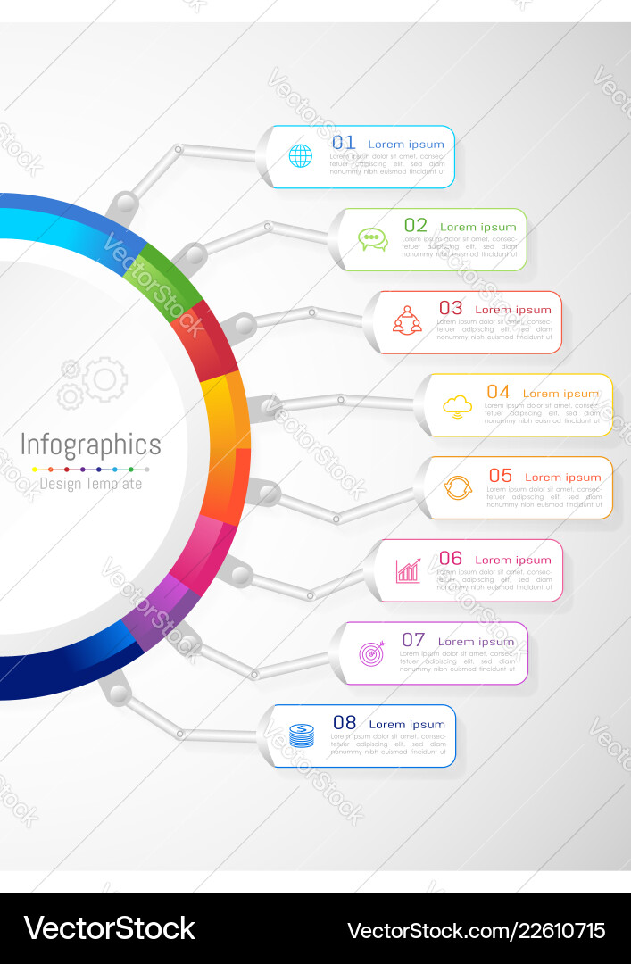 Business Infographic Components Vektorbild