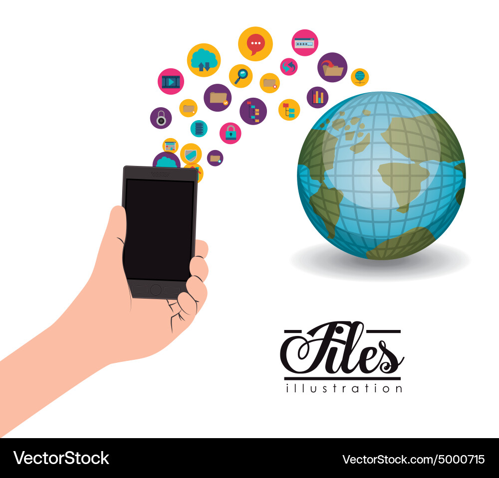 Files design vector image