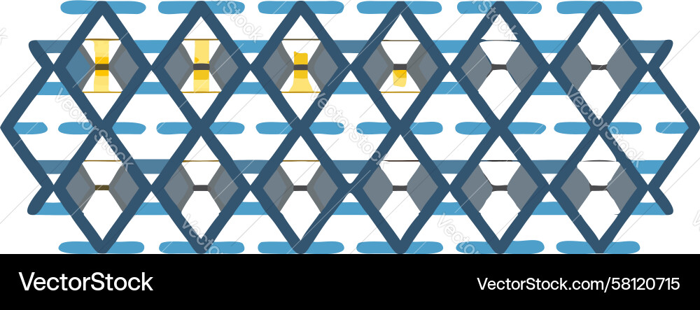 Intricate Hexagonal Grid Pattern Vector Image