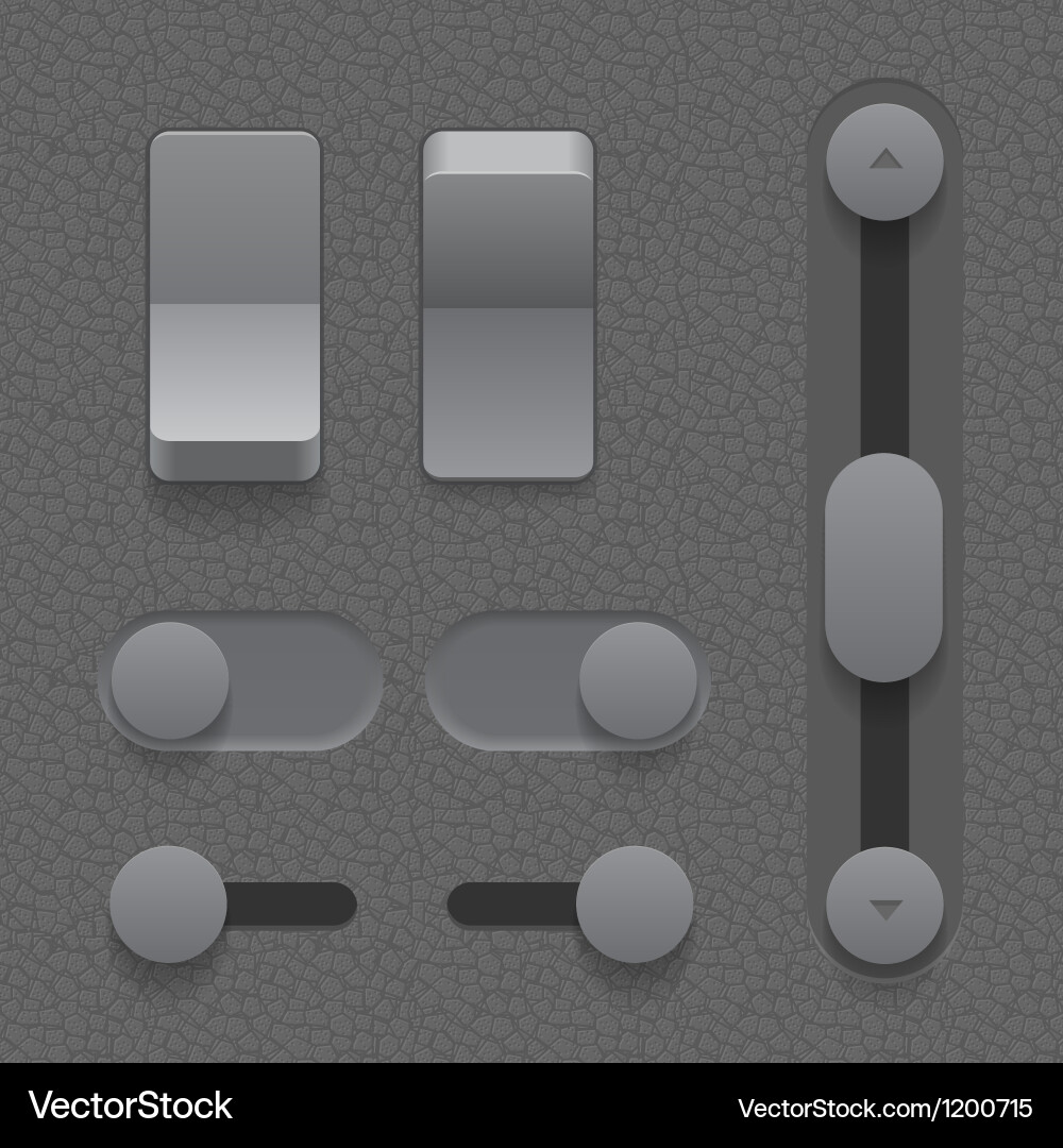 Modern UI Elements - Control Icons vector image