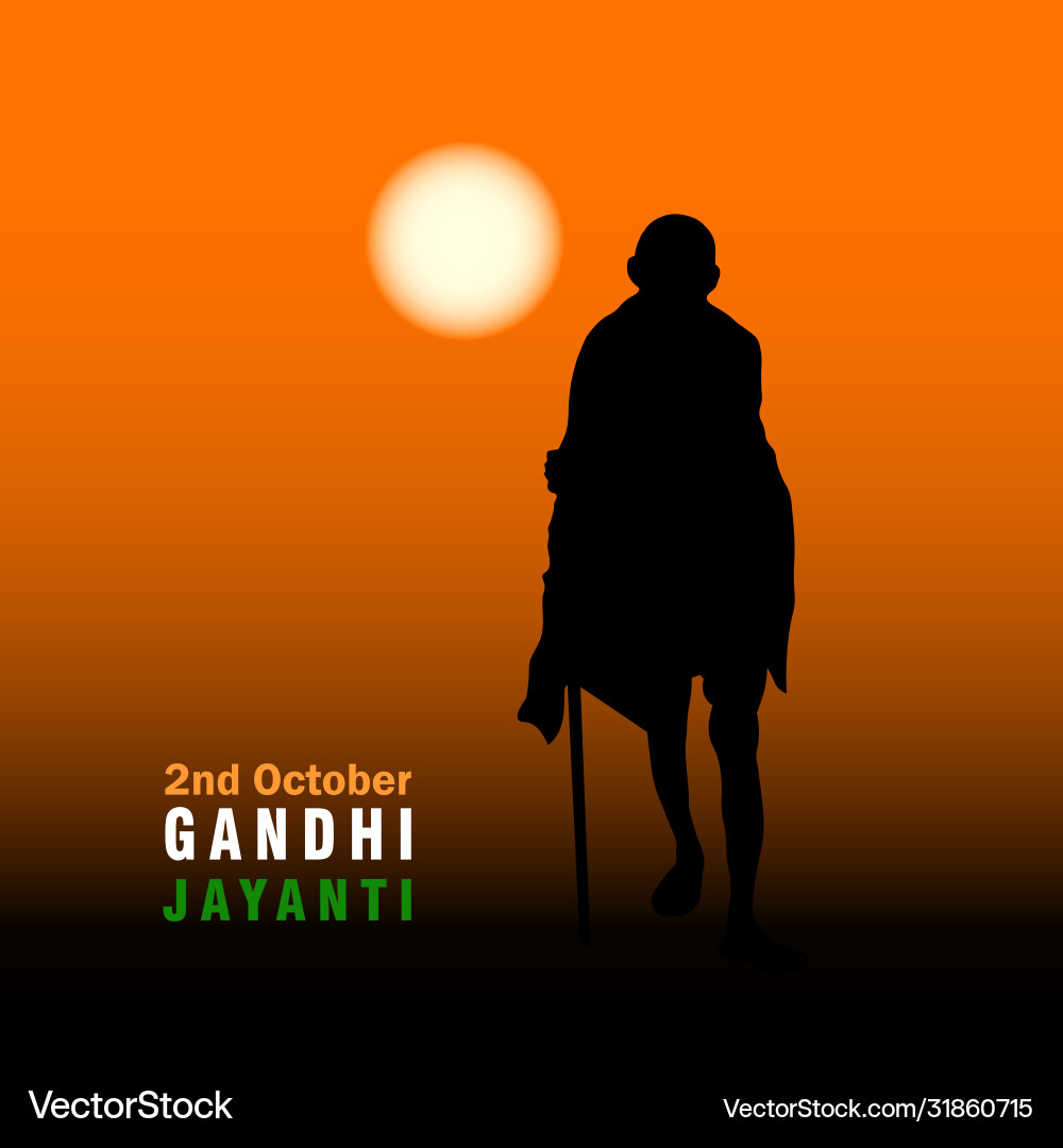 Mohandas karamchand gandhi or mahatma who Vector Image