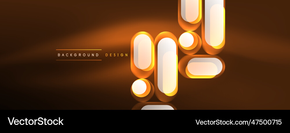 Neon circle abstract background template Neon circle abstract background template vector image