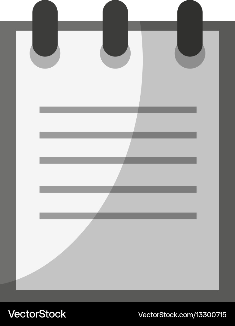 Notebook icon image vector image