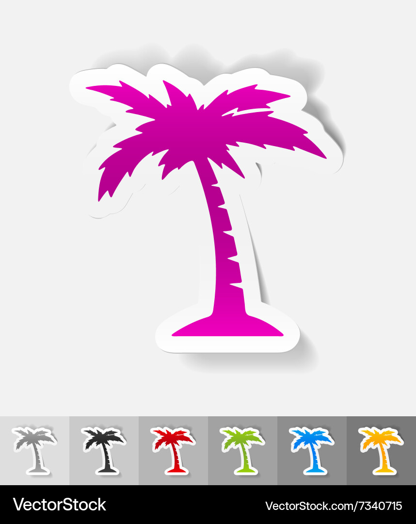 Realistic design element palm Vector Image
