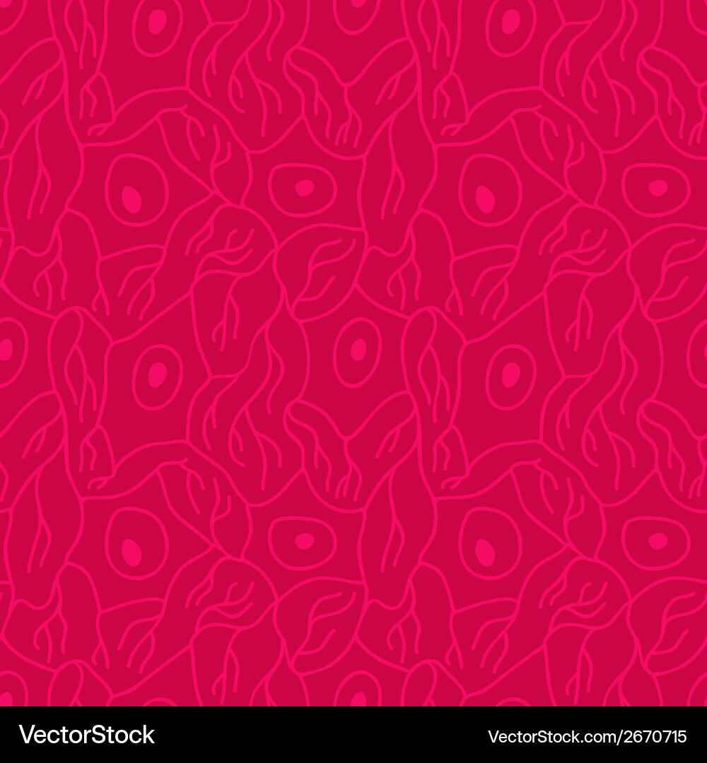 Seamless pattern with neurons vector image