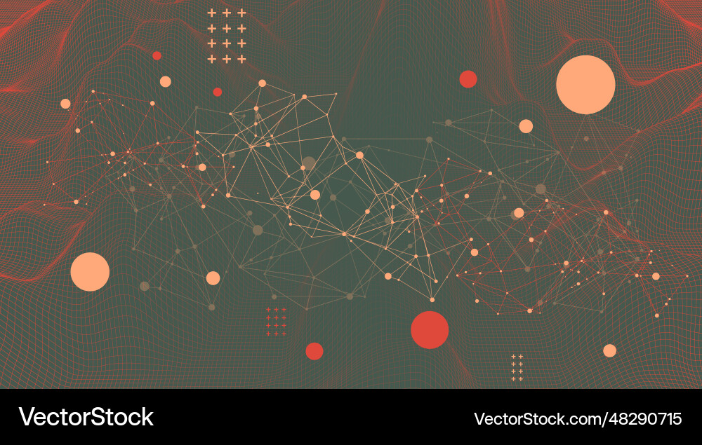 Template for science and technology presentation Template for science and technology presentation vector image