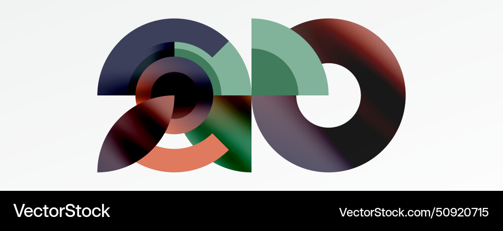 Trendy simple circle abstract background Trendy simple circle abstract background vector image