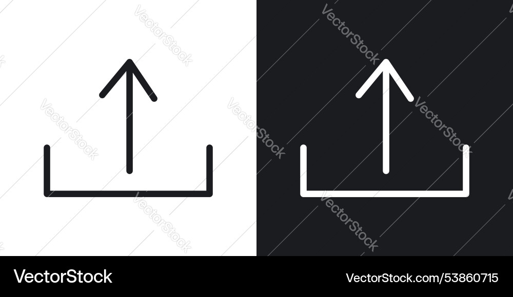 Upload icon set vector image
