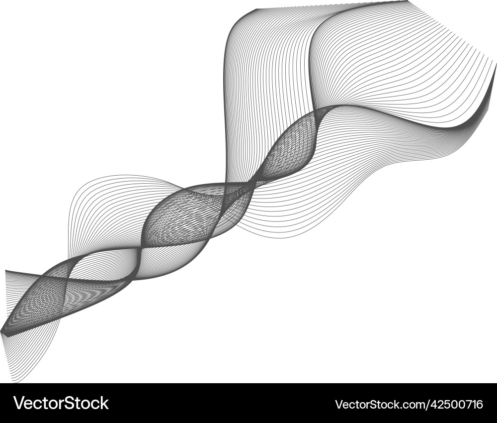 Abstract wave element for design digital vector image