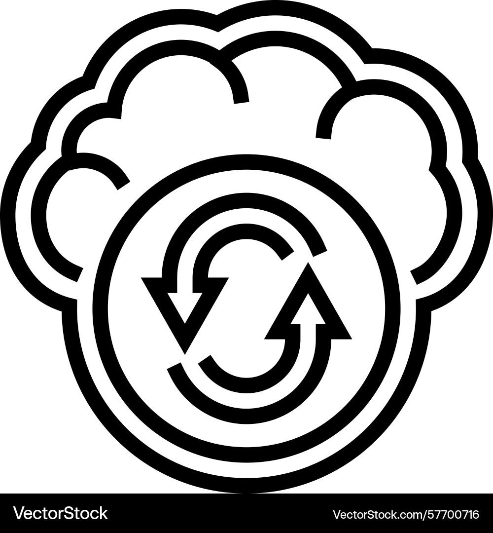App sync line icon App sync line icon Vector Image