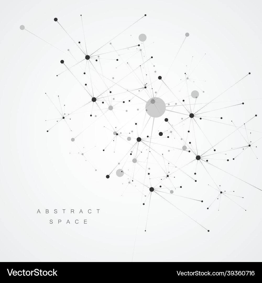 Connection science and technology background Connection science and technology background vector image