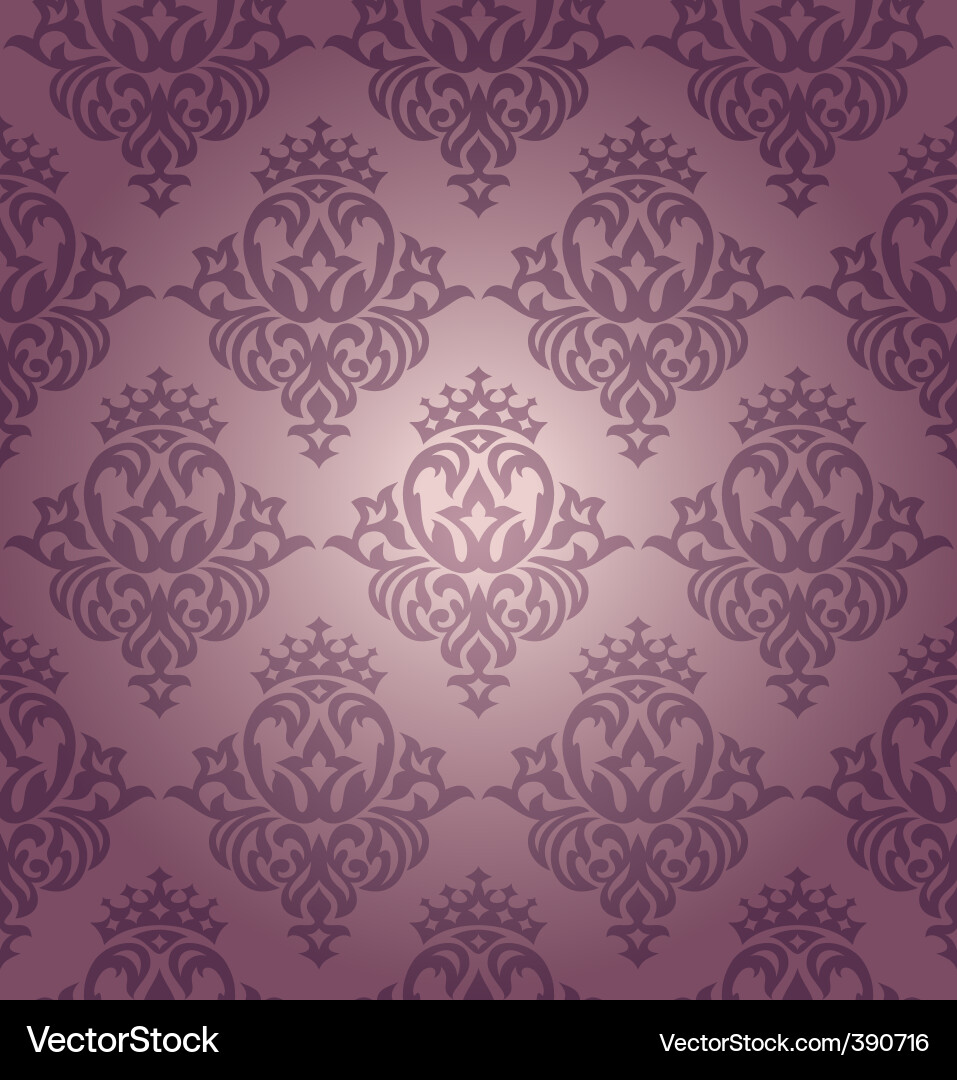Damask wallpaper Vector Image