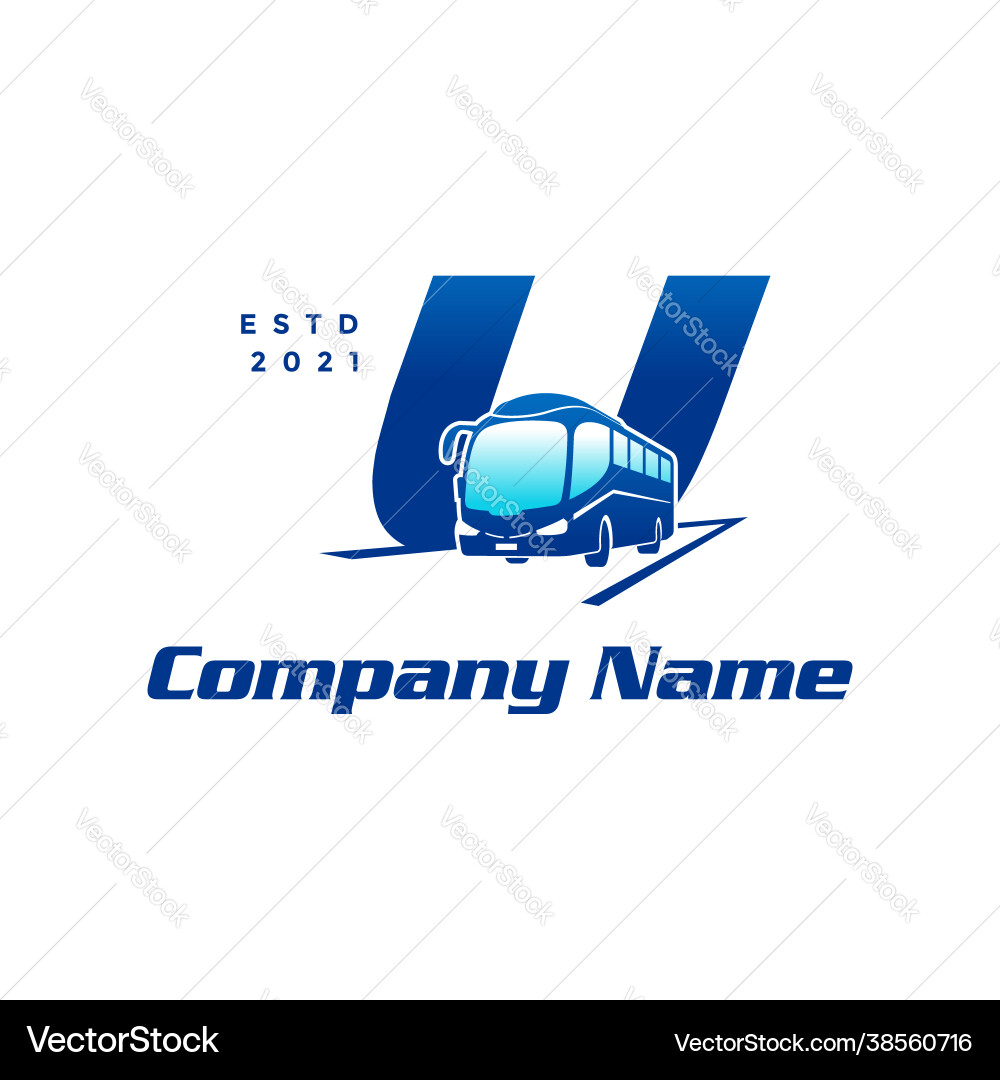 Initial u bus Vector Image