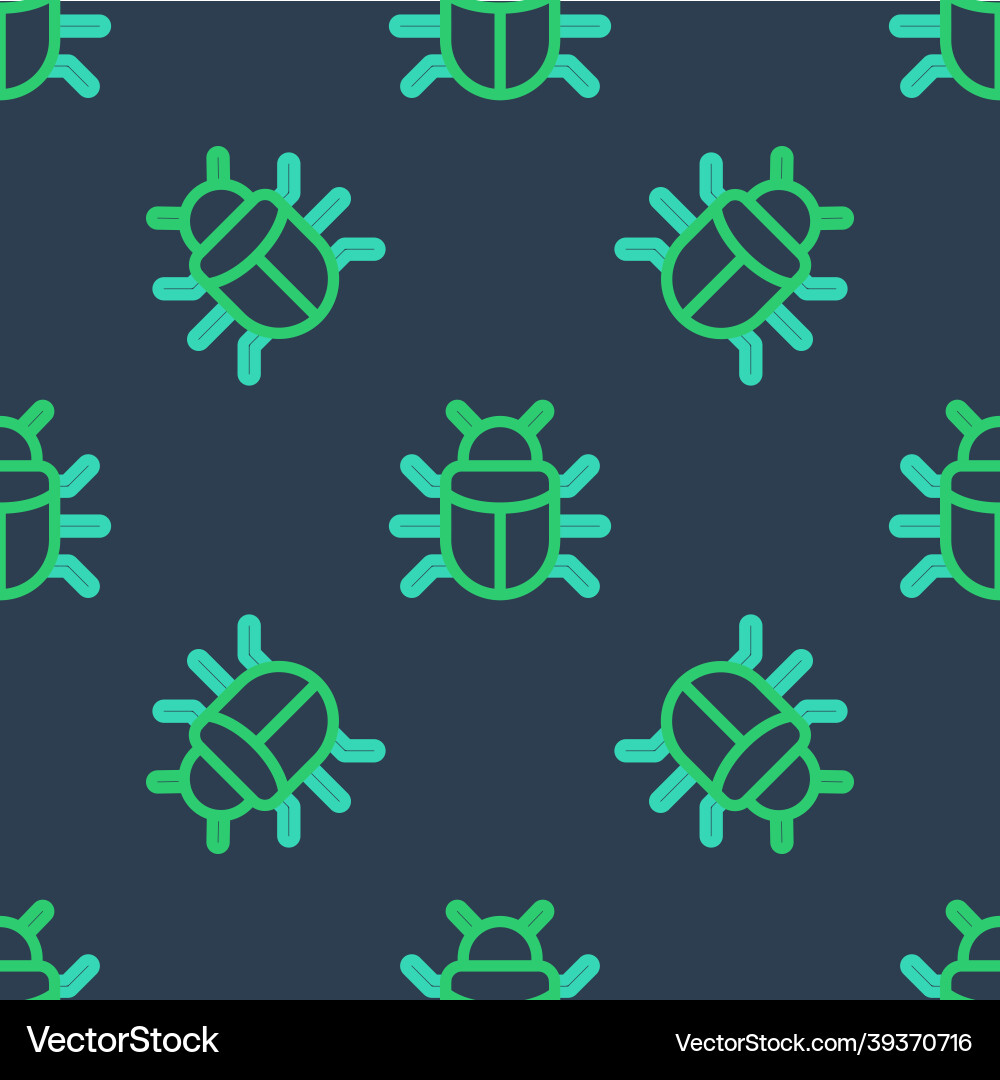 Line system bug concept icon isolated seamless Line system bug concept icon isolated seamless vector image