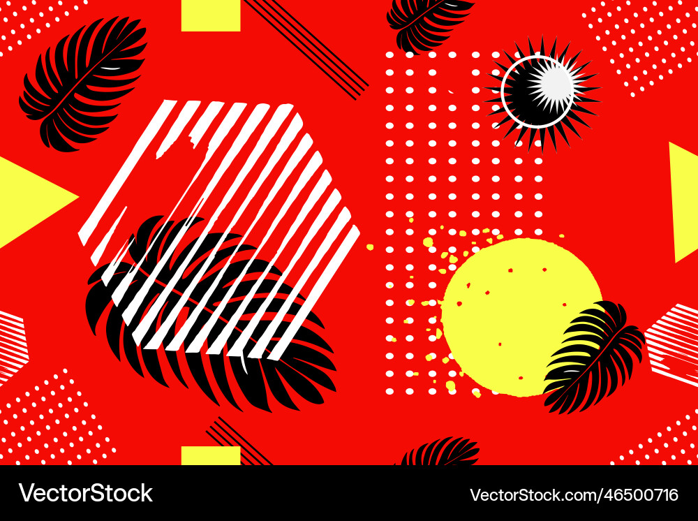 Print summer seamless pattern with abstract Vector Image
