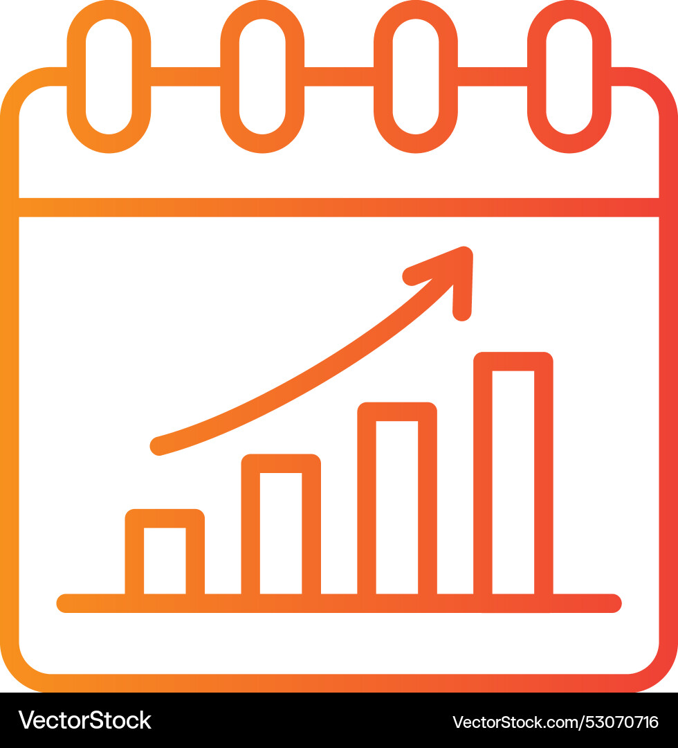Schedule line gradient design Vector Image
