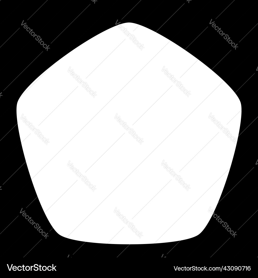 Simple rounded organic shape design element Simple rounded organic shape design element vector image