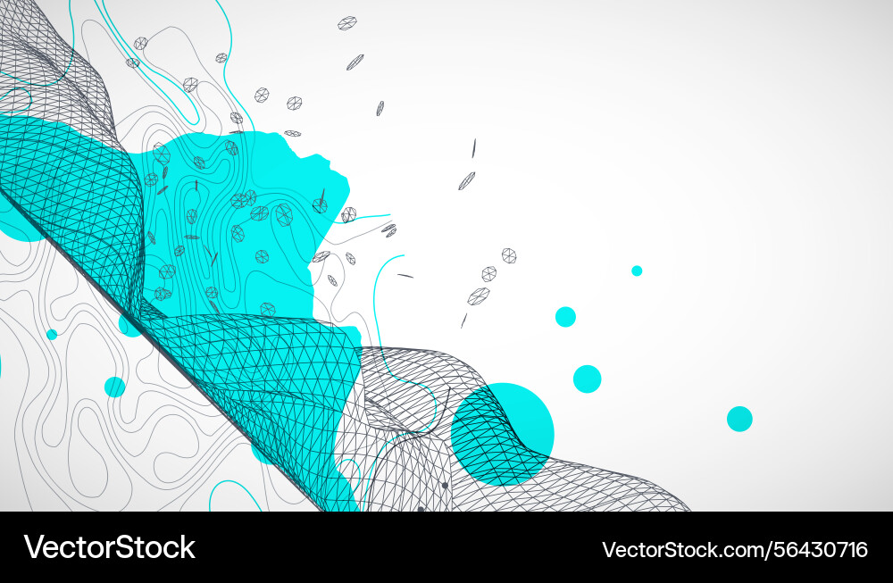 Template for science and technology presentation Template for science and technology presentation vector image