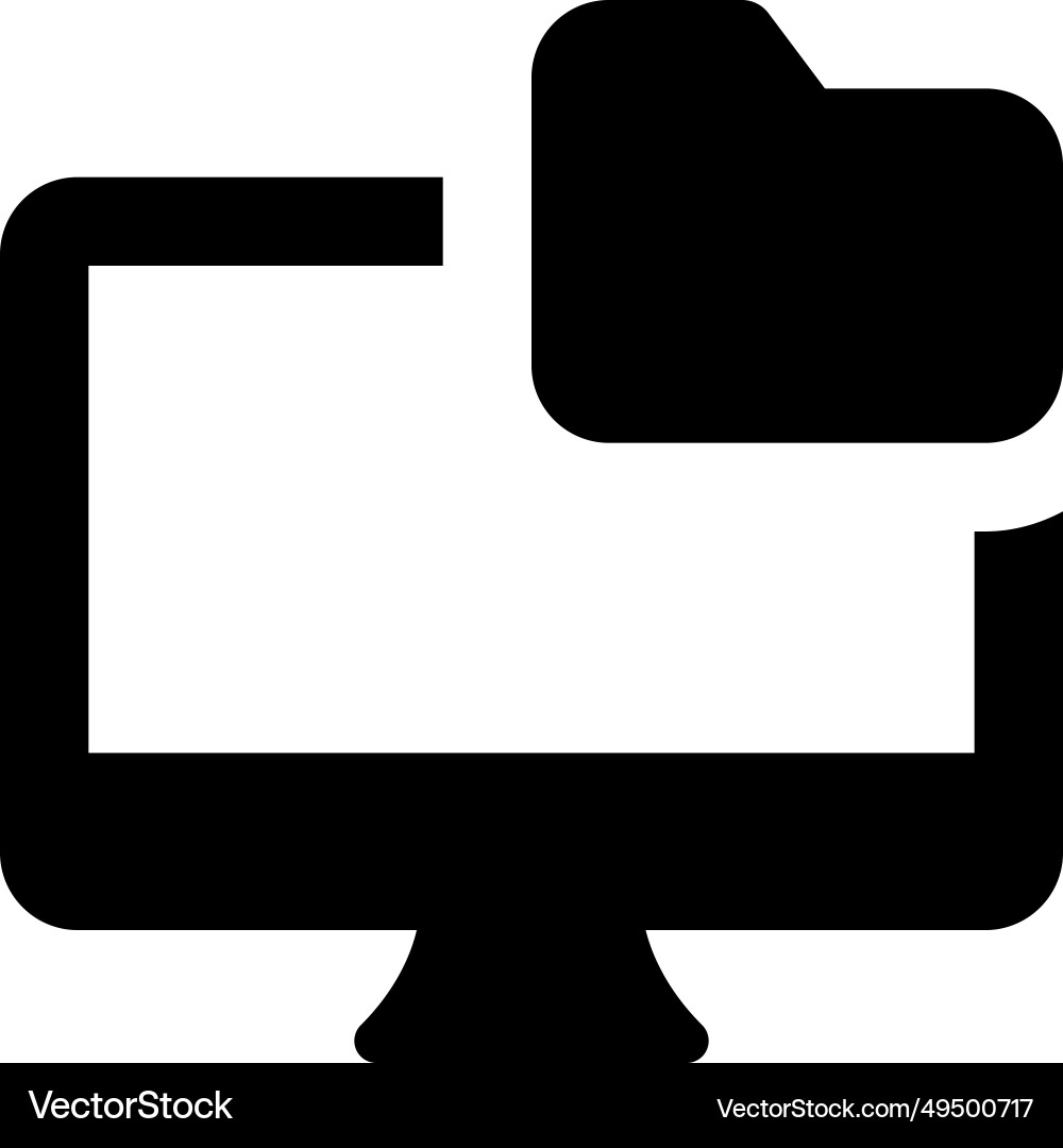 Digital folder for organizing and storing files vector image