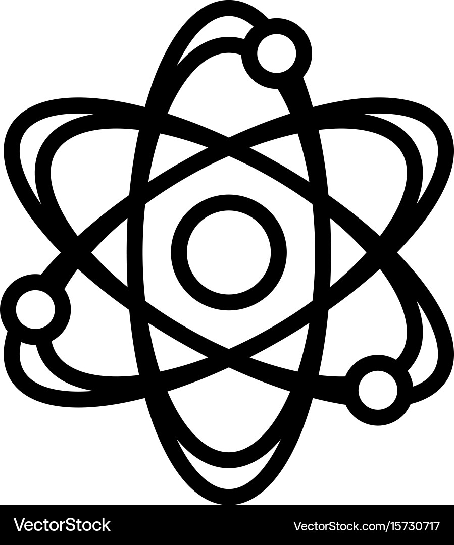 Dynamic atom molecule science symbol icon Vector Image