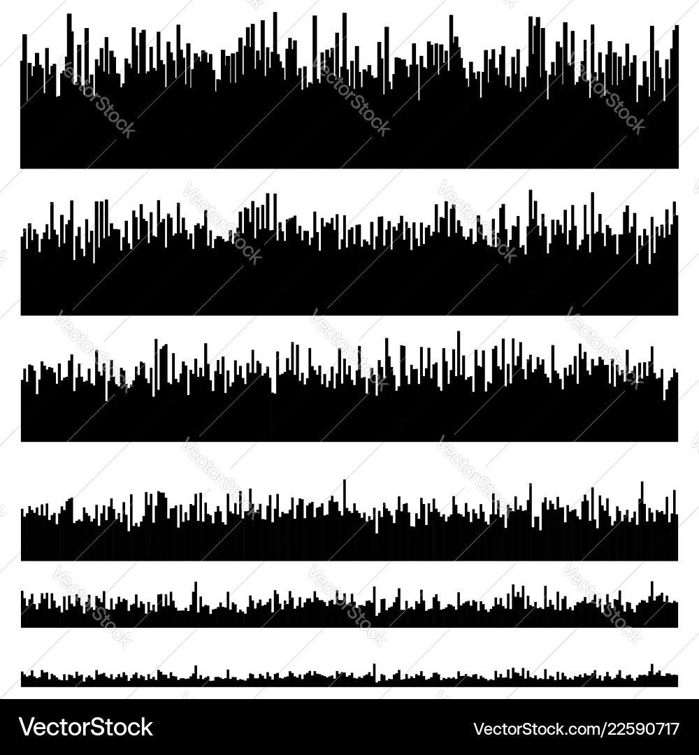 Eq equalizer element templates set of 6 version Eq equalizer element templates set of 6 version Vector Image