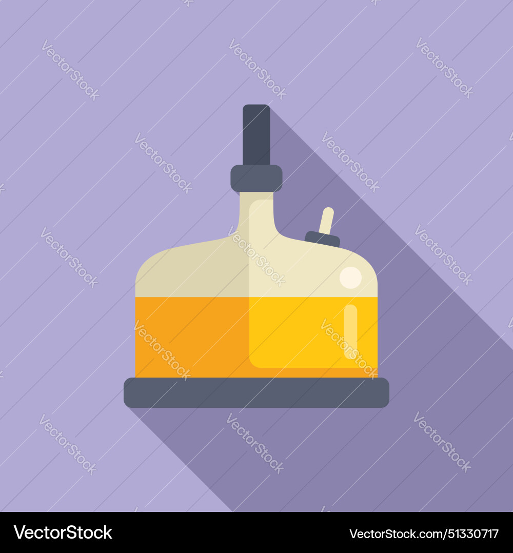 Flat design science flask with liquid Flat design science flask with liquid vector image
