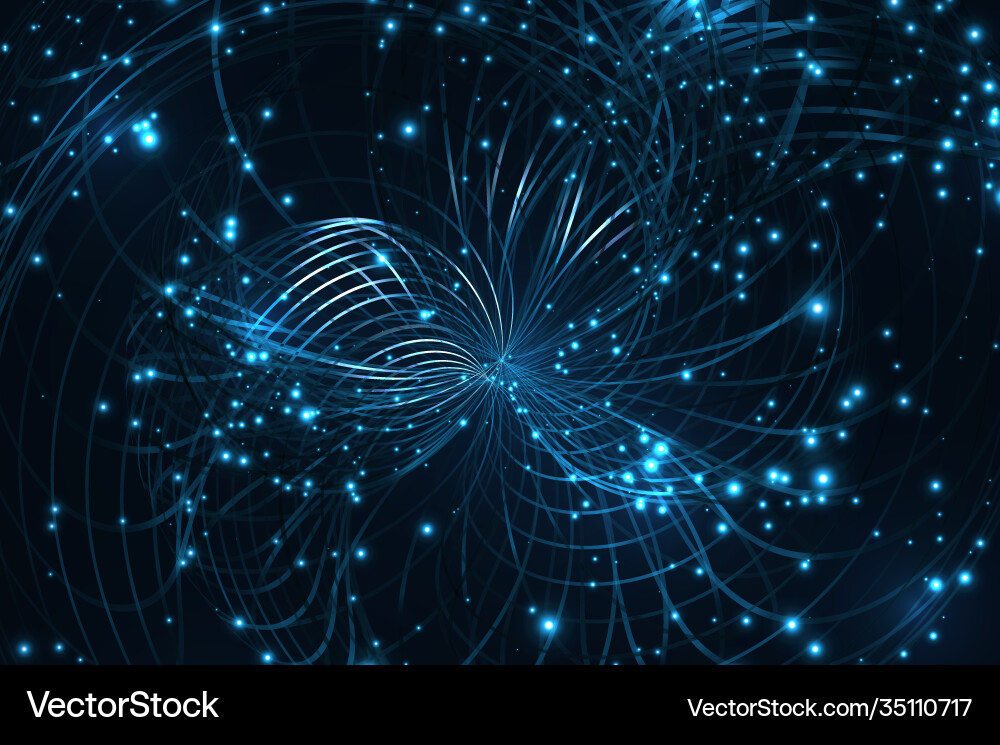 Futuristic particles and lines pattern Futuristic particles and lines pattern vector image