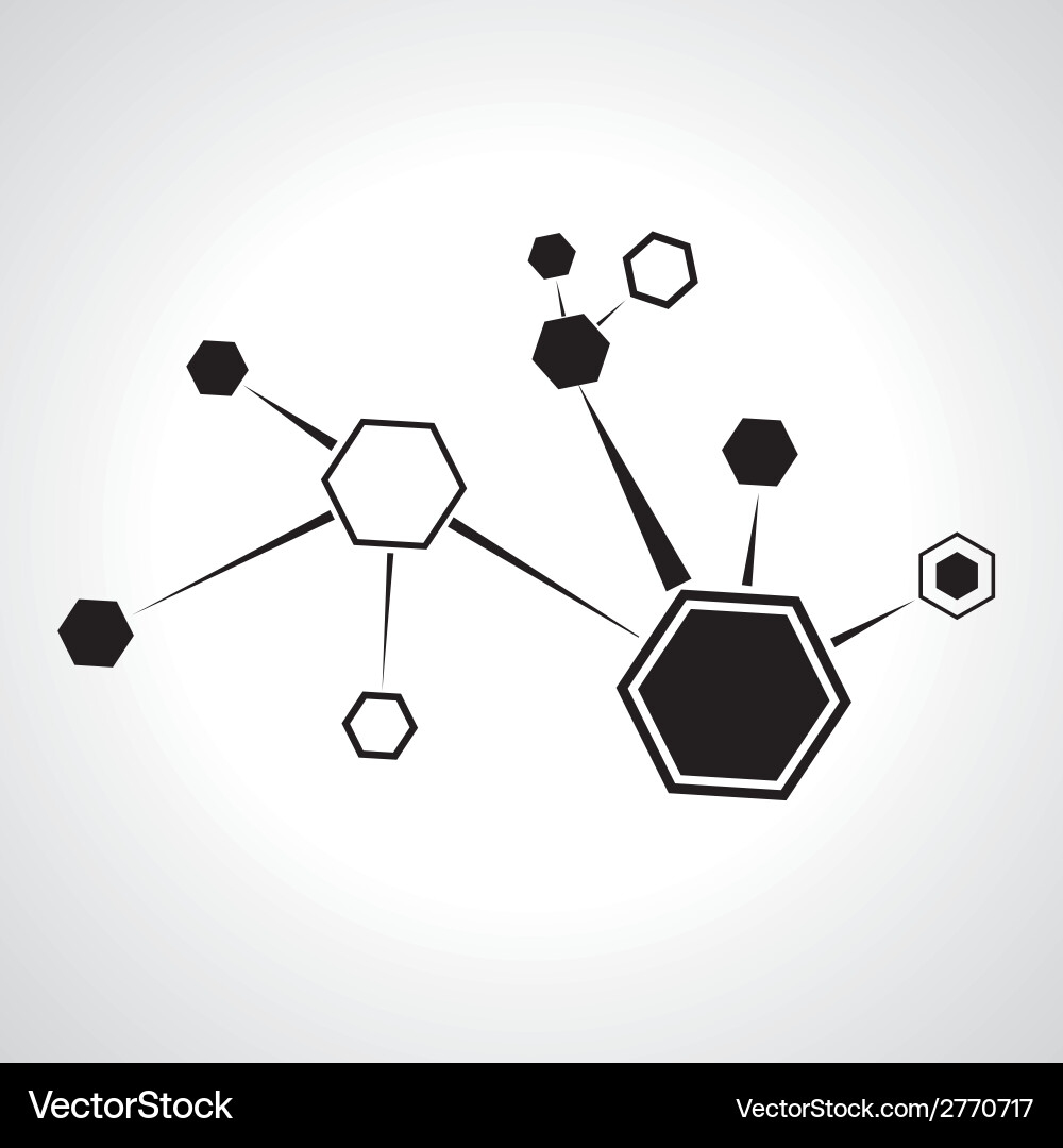 Geometric Network Structure vector image