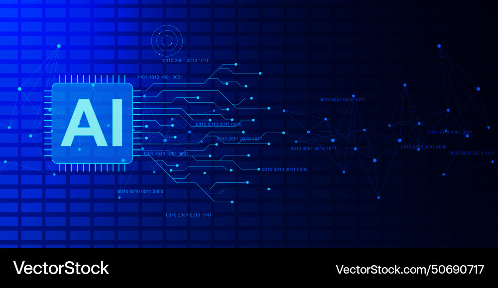 Machine learning artificial intelligence Machine learning artificial intelligence vector image