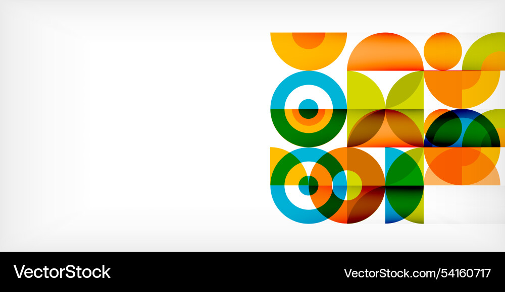 Minimal geometric abstract background circle Vector Image