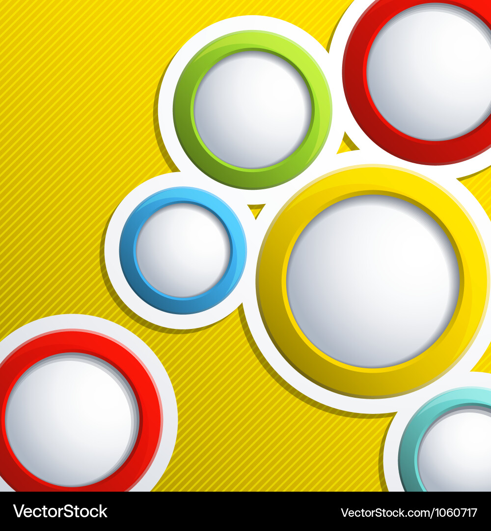 Modern Abstract Circular Background vector image