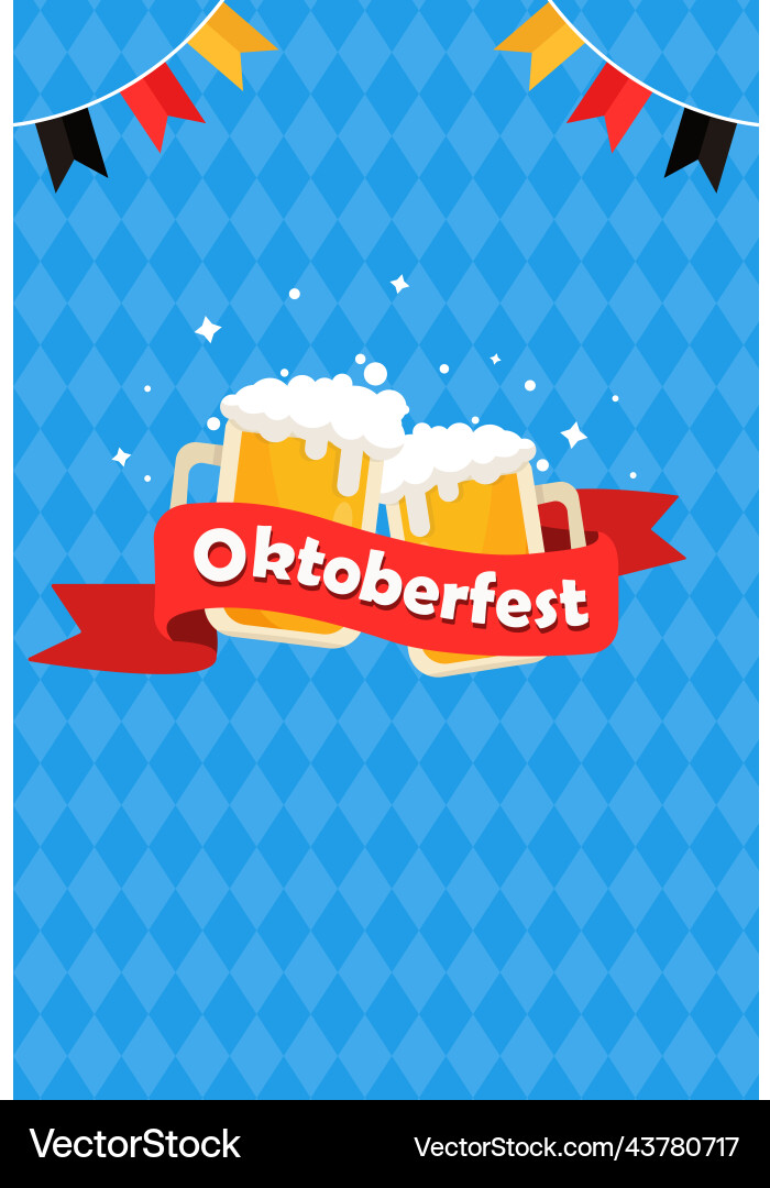 Oktoberfest Ferienkarte international Oktoberfest Ferienkarte international vektorbild