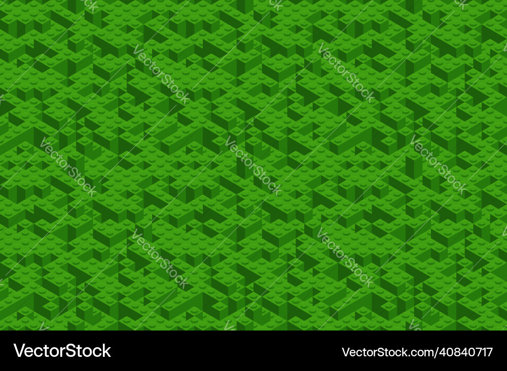 Plastic Building Blocks Pattern Vector Image