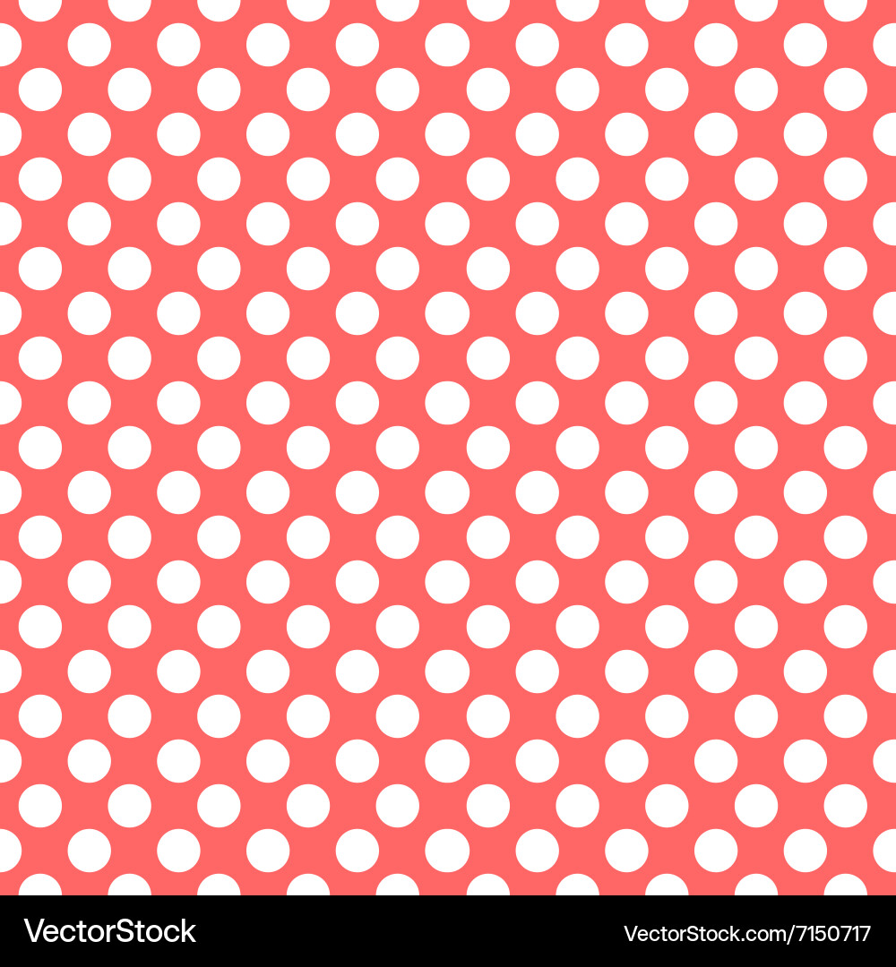 Red Dots Seamless Pattern vector image