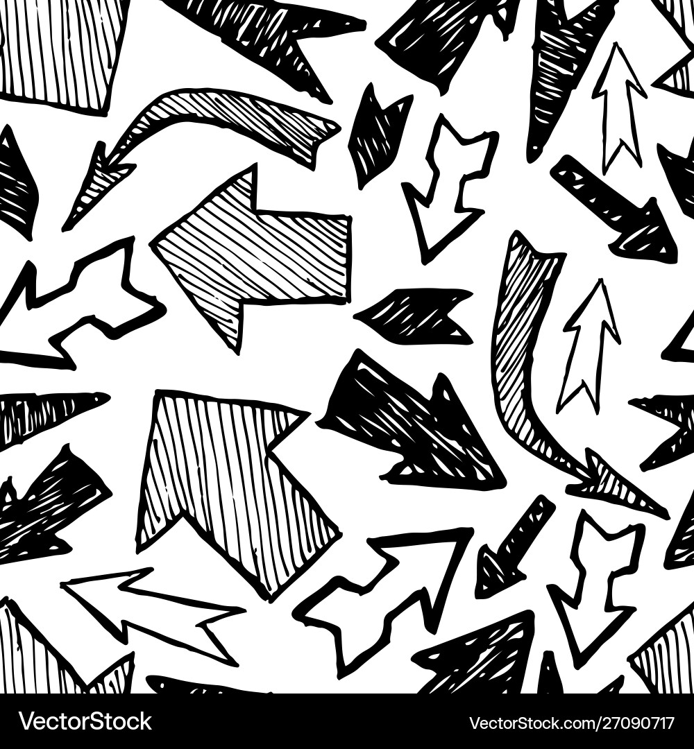 Seamless pattern with arrows vector image