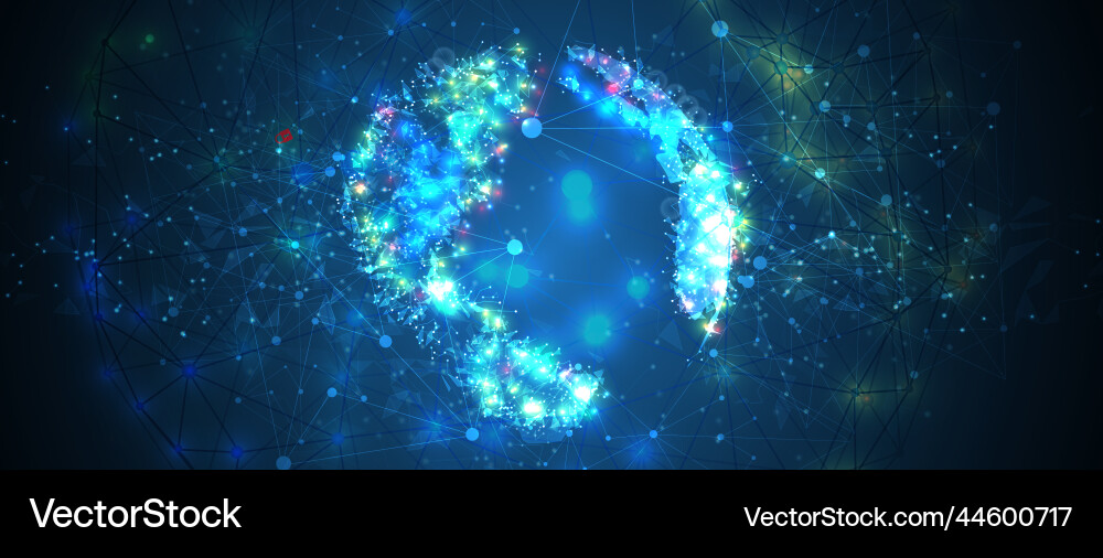 Technology Data Network Background vector image