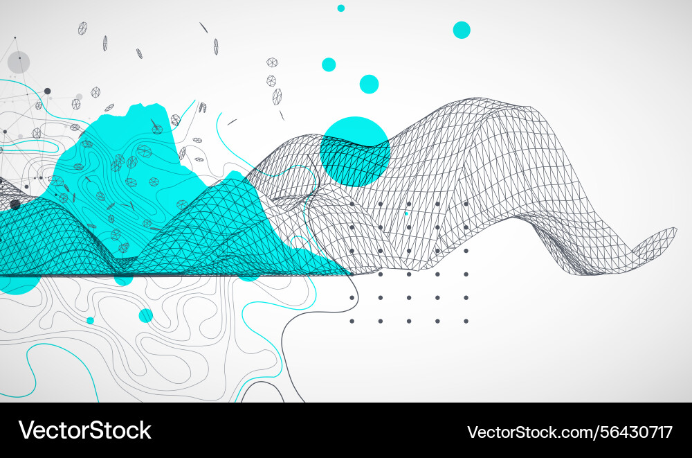 Template for science and technology presentation Template for science and technology presentation Vector Image