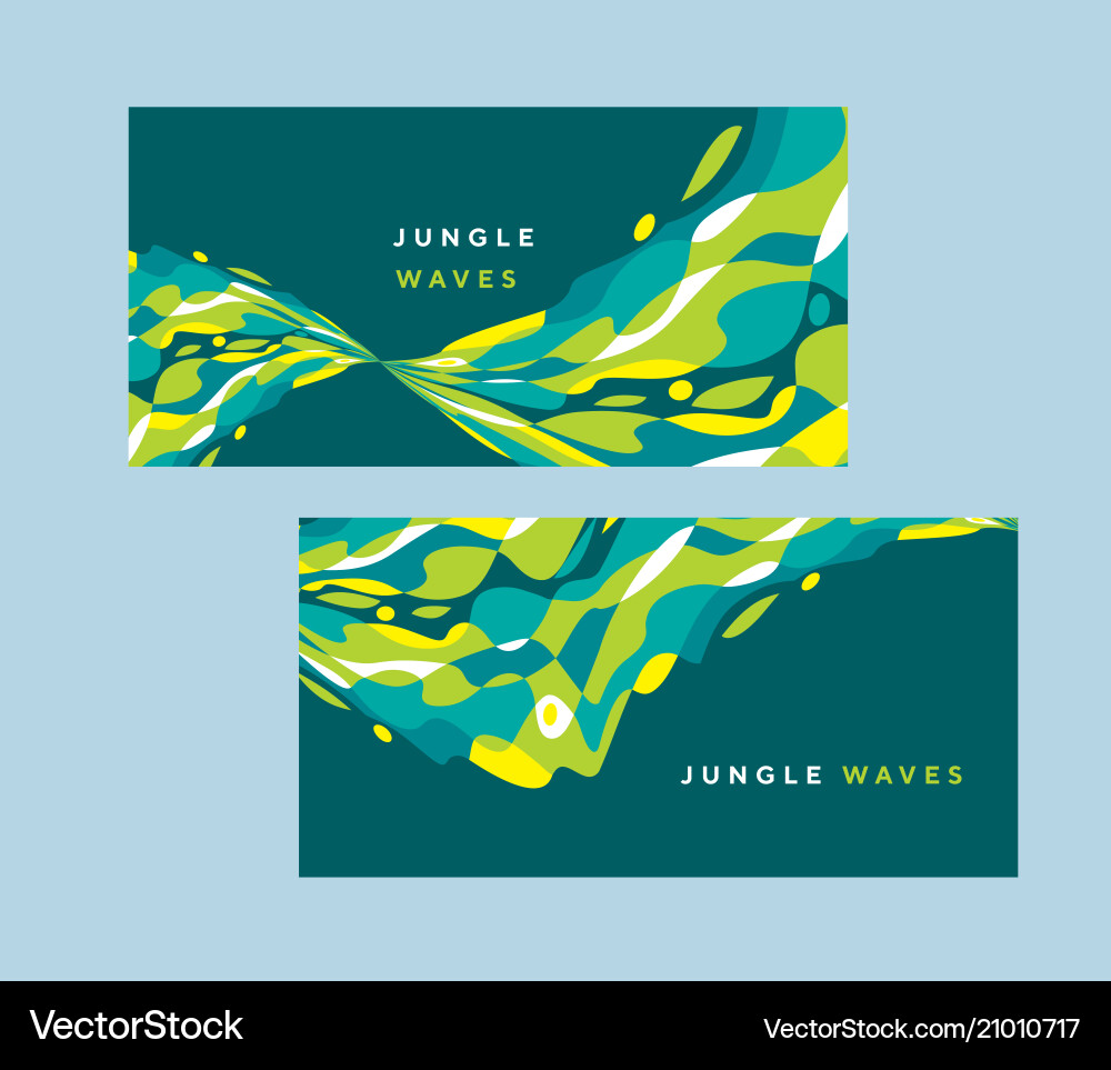 Tropical colors abstract wavy curve design element Tropical colors abstract wavy curve design element vector image