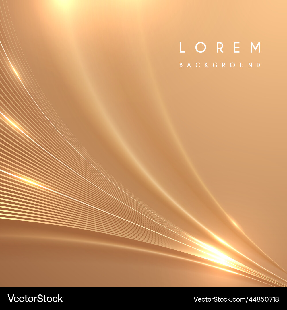 Abstract golden lines background with glow effect Abstract golden lines background with glow effect vector image