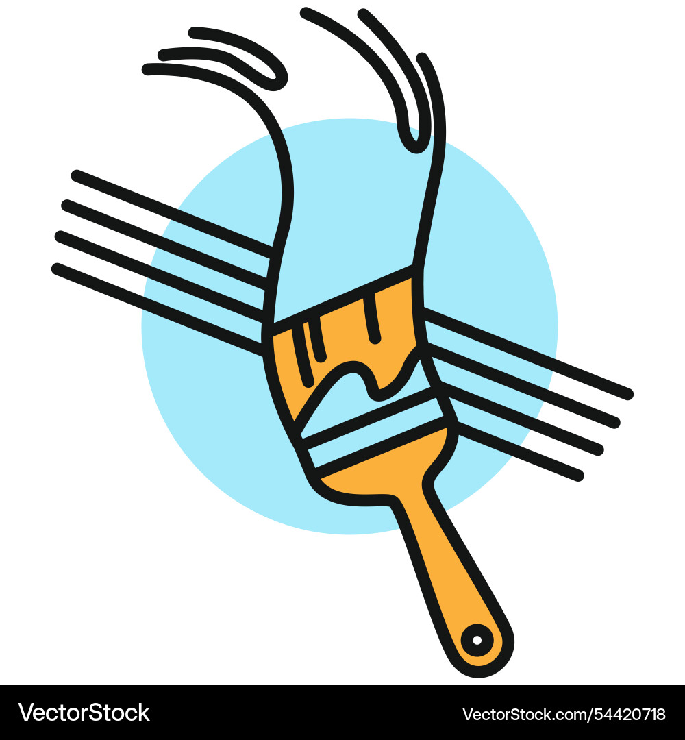 Building line icon color symbol in simple style Vector Image