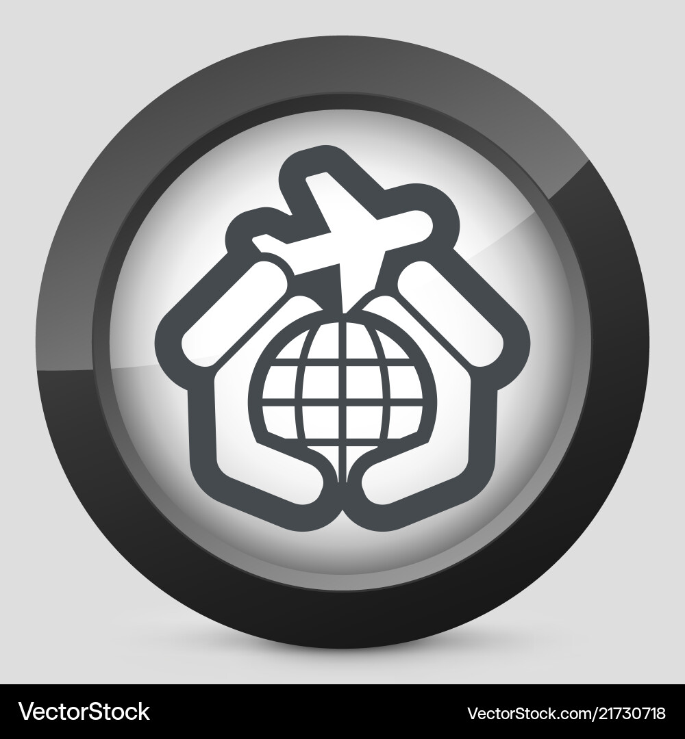 Flugzeug Reise Icon Flugzeug Reise Icon vektorbild