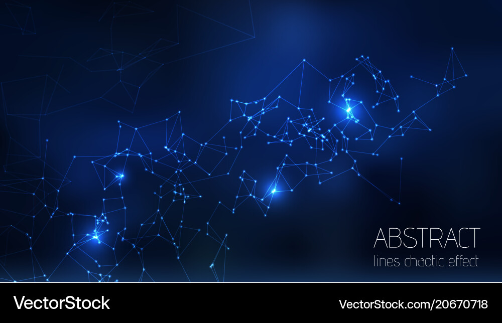 Futuristic Particle Network vector image