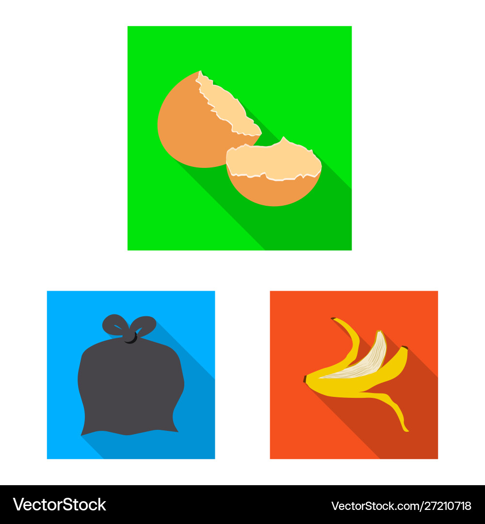 Isolated object refuse and junk sign set vector image